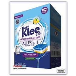 Таблетки для посудомоечной машины Herr Klee C.G. Silver Line 102 шт