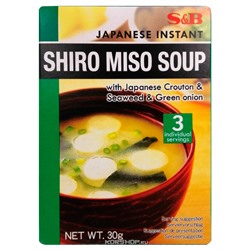 Суп широ мисо быстрого приготовления S and B, Япония, 30 г