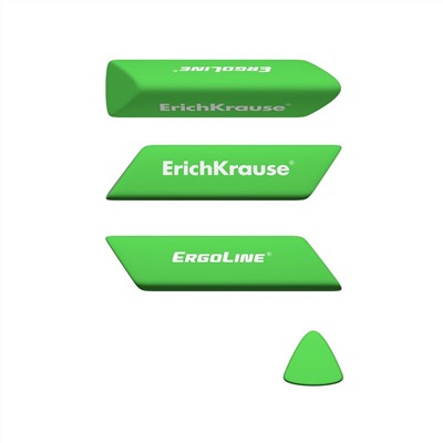 Ластик ErichKrause "ErgoLine Prism" (44479) термопластичная резина, 50*15*17мм.