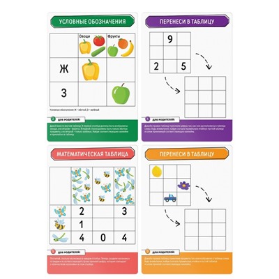 Развивающий набор «Навыки XXI века. Я учусь работать со схемами и таблицами», 15 карт, 6+