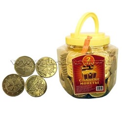 2 ЕВРО (золото) шоколадные монеты, блок 150 шт. (7г х 150 х 6)
