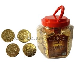 1 ДОЛЛАР (золото) шоколадные монеты, блок 150 шт. (7г х 150 х 6)